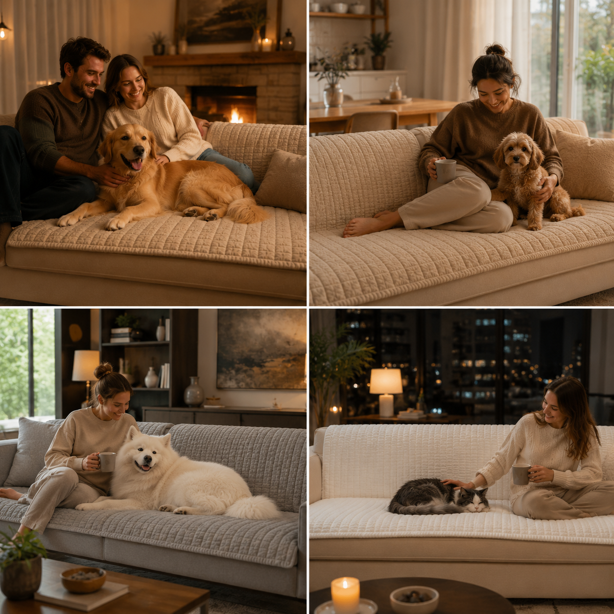 Plush Pet Couch Cover