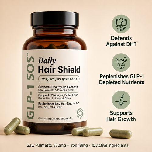 GLP-1 SOS™ Hair Shield — Keep the Weight Loss AND Your Hair | 3-in-1 Defense for the GLP-1 Shed