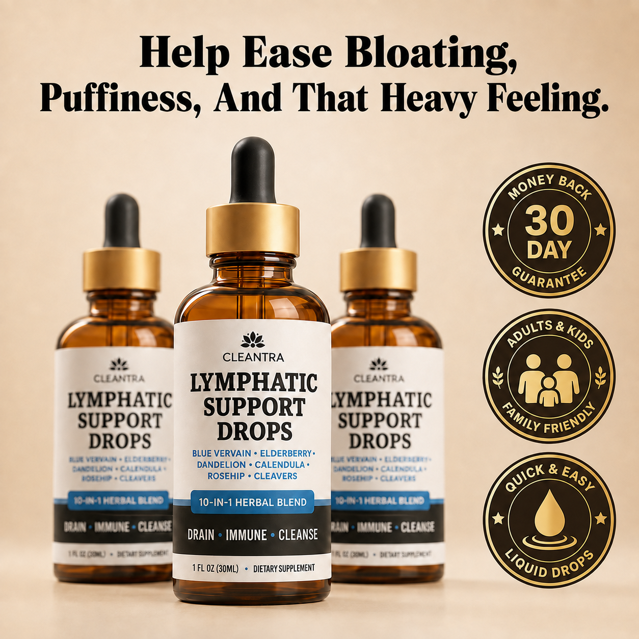 Lymphatic Drainage Drops - Release Trapped Fluid
