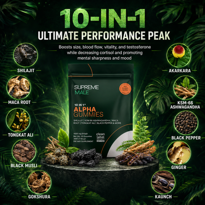 SUPREMEMALE™ | 10-in-1 Performance Gummies